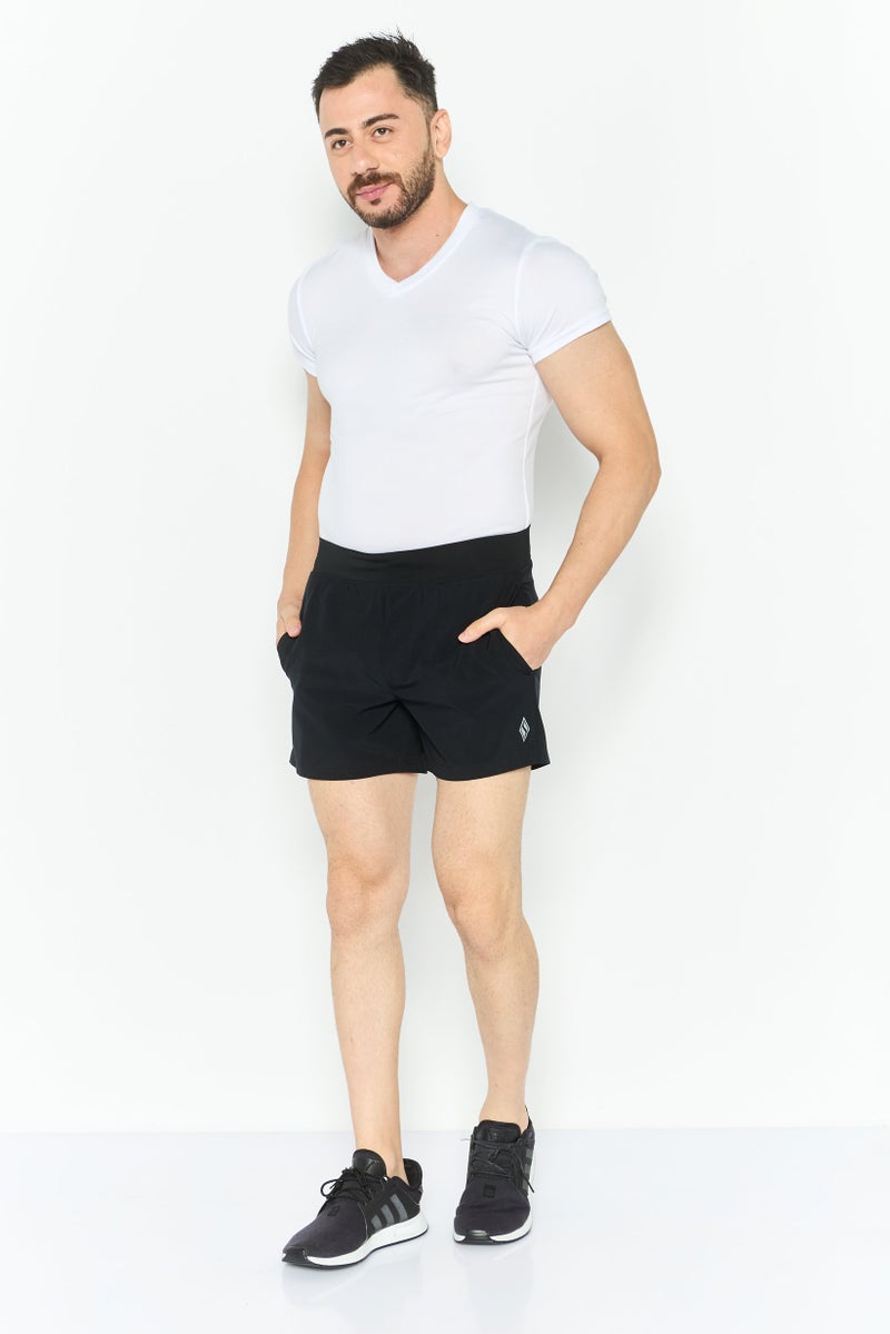 SKECHERS Men Sportswear Fit Training Shorts, Black  - Image 2