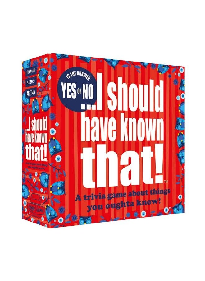 Hygge Games - I Should Have Known That Trivia Game Yes Or No Edition By Hygge Games Red Box Size 5.7 X 5.7 X 1.8 Inches (21224) - Image 1
