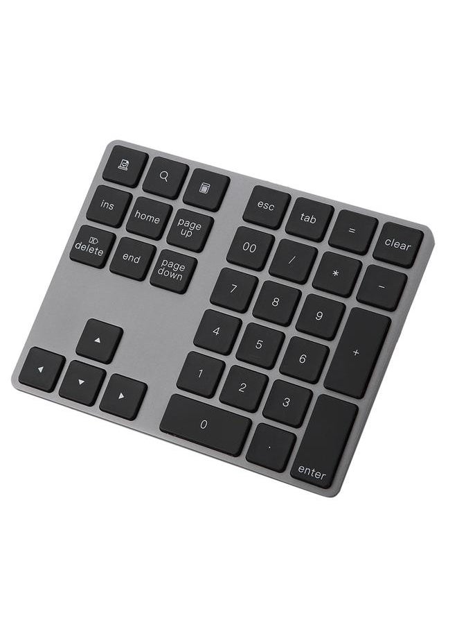 Thoraya - Black 34 Keys Mini Numpad Wireless Bluetooth Numeric Keypad For Apple PC - Image 1