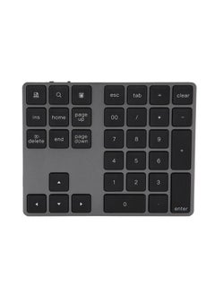 Thoraya Black 34 Keys Mini Numpad Wireless Bluetooth Numeric Keypad For Apple PC  - Image 2