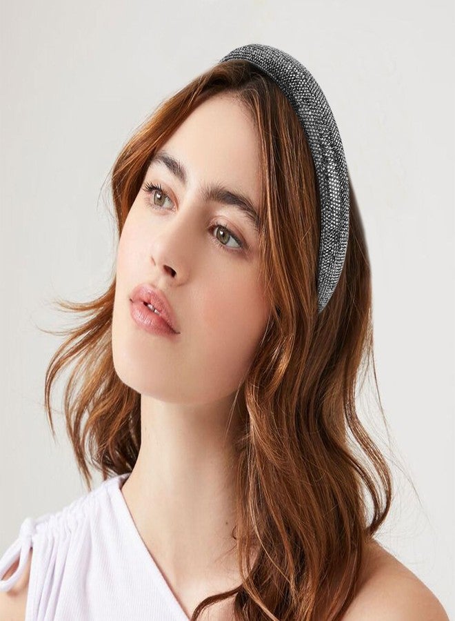 ACO-UINT 2 Pack Rhinestone Headbands for Women, Crystal Head Bands for Women's Hair Glitter Fashion Headbands, Sparkly Jeweled Headbands Hair Accessories for Women Girls - Image 4