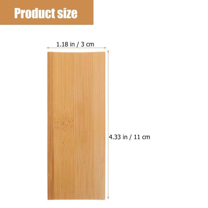 Best Sushi Serving Plates 2 Pack Rectangular Wood Display Tray Reusable Household Sashimi Plates - Image 3