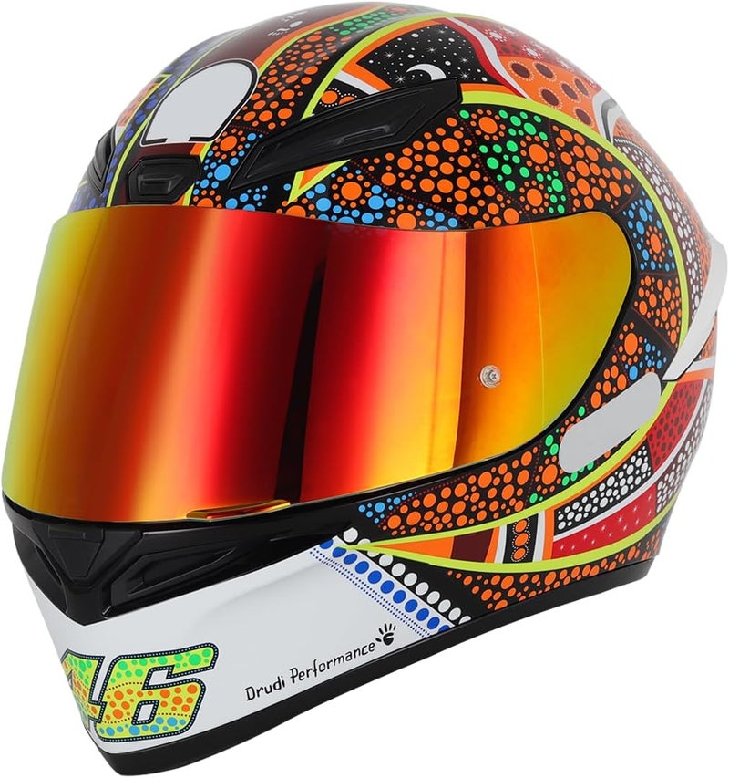 SOMAN K1 Helmet Visor Replacements, K1S Tinted Helmet Visor Compatible with K1 K1S K3SV K5 K5S UV Protection (Smoke Revo Red) - Image 5