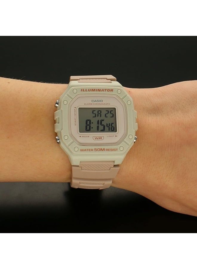 Casio Resin Digital Wrist Watch W-218HC-4A2VDF - Image 3
