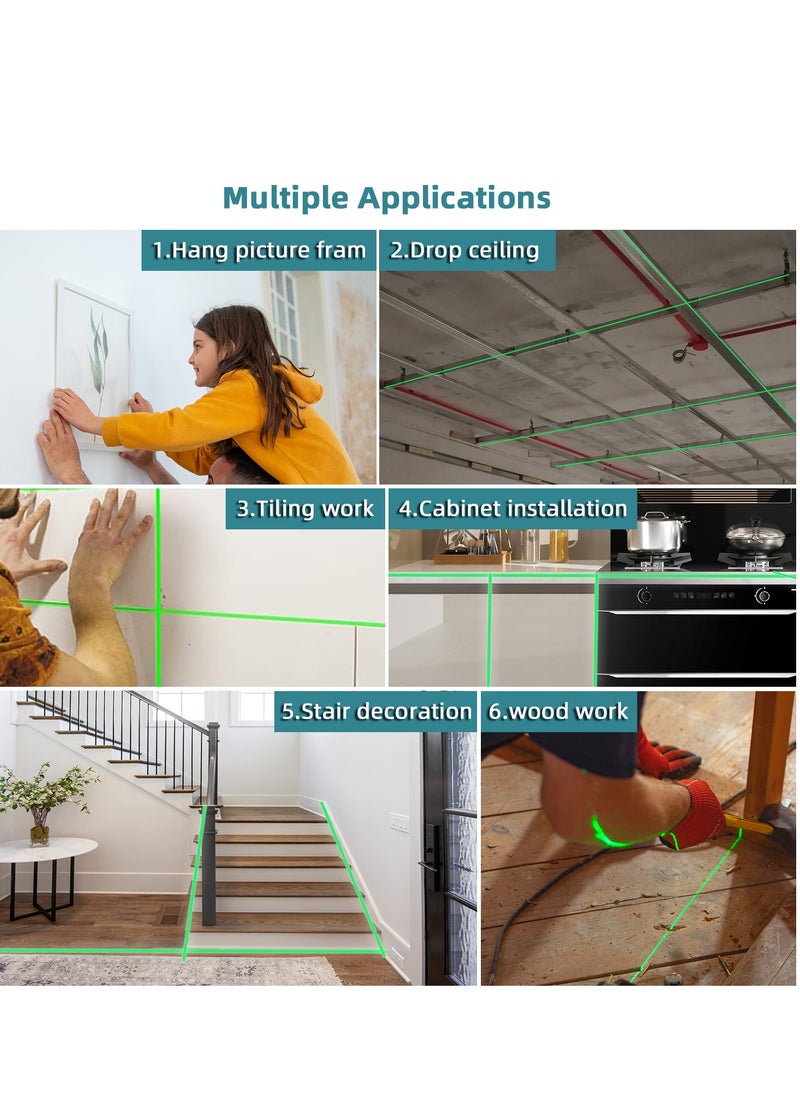 Bonai  متعددة الوظائف 4D 16 خط ليزر مستوى 3 درجات ذاتية التسوية، بطارية ليثيوم قابلة لإعادة الشحن عبر USB، أداة تسوية مع خطوط إمالة أفقية رأسية - pzsku/Z979A75B4C354703406CEZ/45/_/1701411267/229845bf-0d64-461c-91b8-08a30d2f8ec8