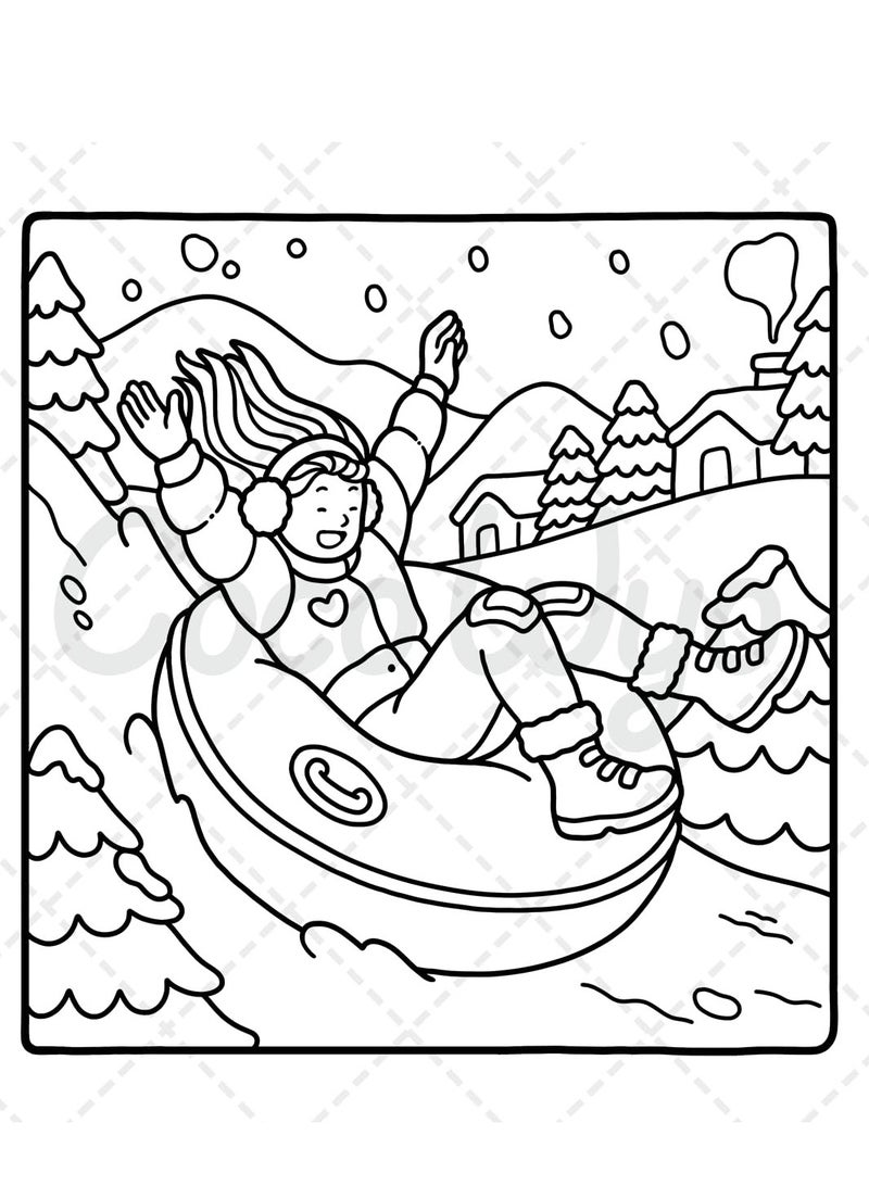 Bluejw Teenagers Children Coloring Book GIRL MOMENTS Book Easy to Follow Coloring Book Teenagers Coloring Book Children Coloring Book Girl Moments Book Teenagers Activity Book Creative Art Book Educational Coloring Stress-Relief for Kids  - Image 3