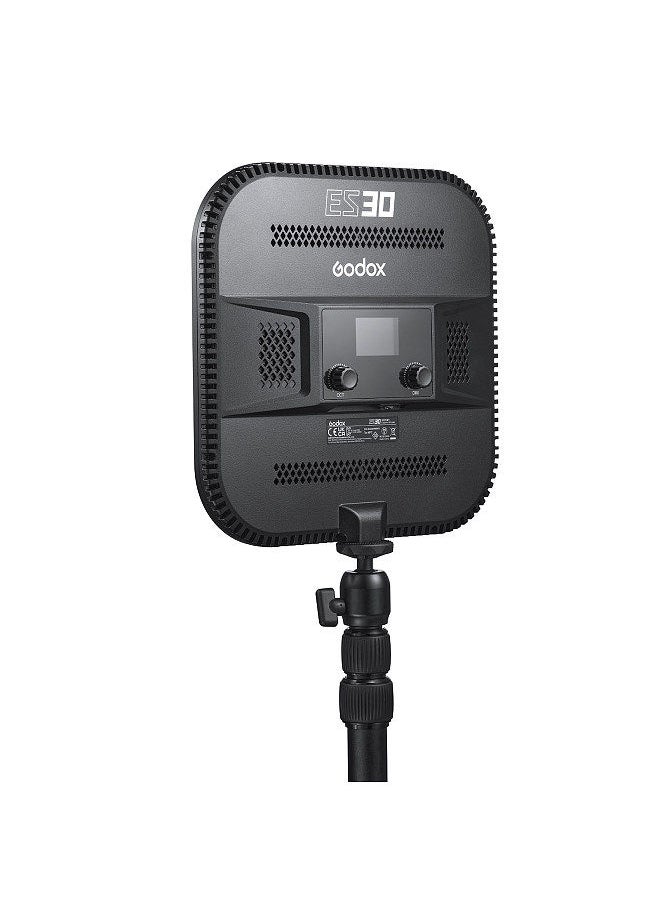 Godox - Godox ES30 E-sports LED Light Panel with C-Clamp Desk Mount Light Stand 35W 2800K-6500K Bi-color Temperature Dimmable APP Wireless Control for Game Streaming Video Conference Lighting - Image 1