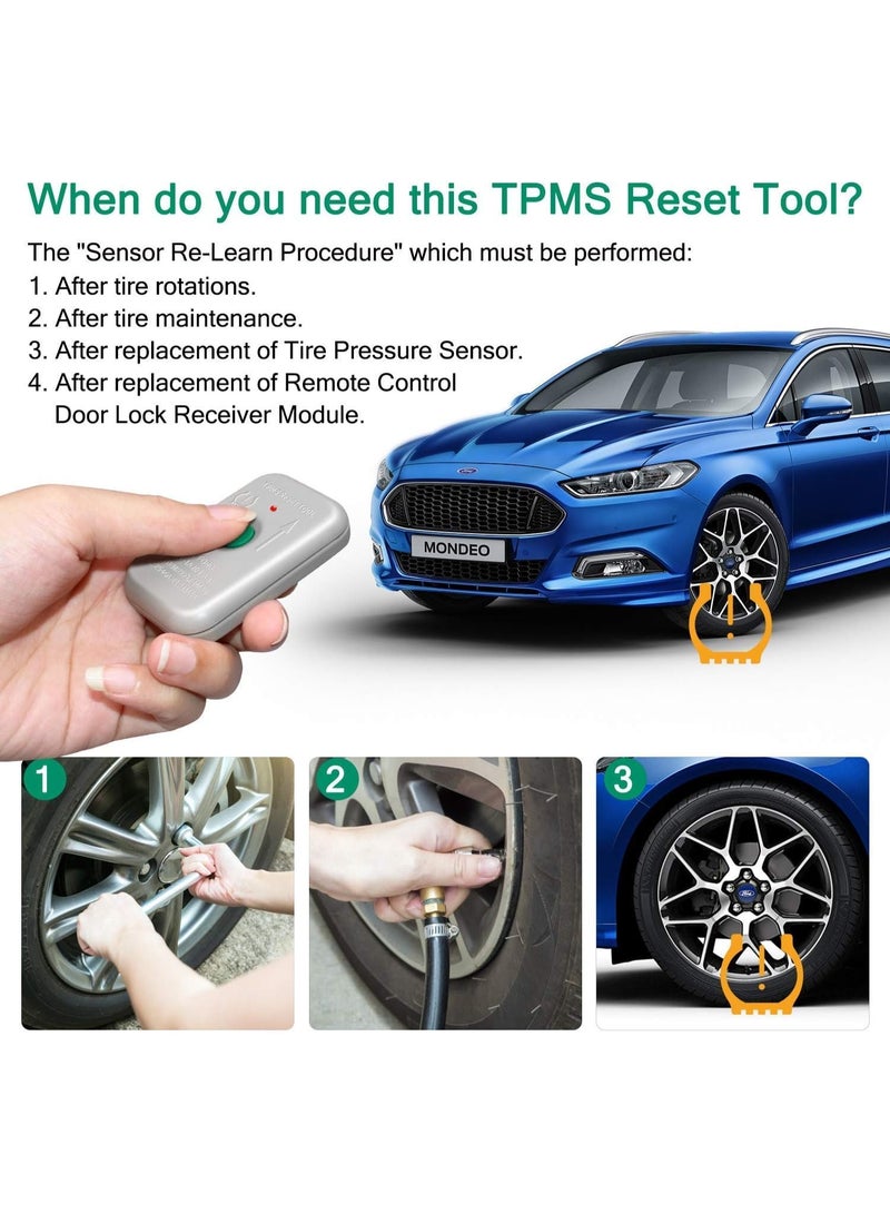 TPMS Sensor Relearn Reset Tool for Ford and Mazda Tire Pressure Monitor System Sensor Programming Training Activation Tool TPMS Trigger Tool Motorcraft TPMS19 Transmitter - Image 5