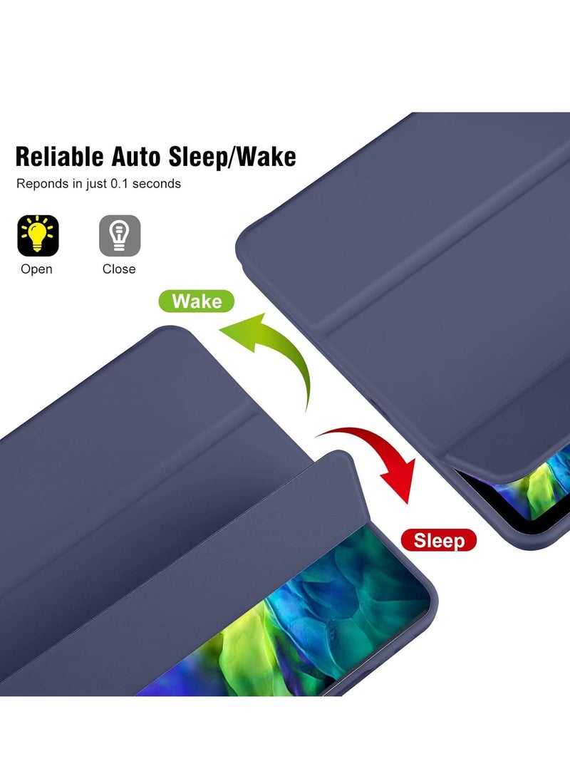 Raxoom iPad 10.2 Case - Compatible with 9th Generation (2021), 8th Generation (2020), 7th Generation (2019) - Slim Translucent Hard PC Protective Smart Cover with Stand - Purple - Image 3