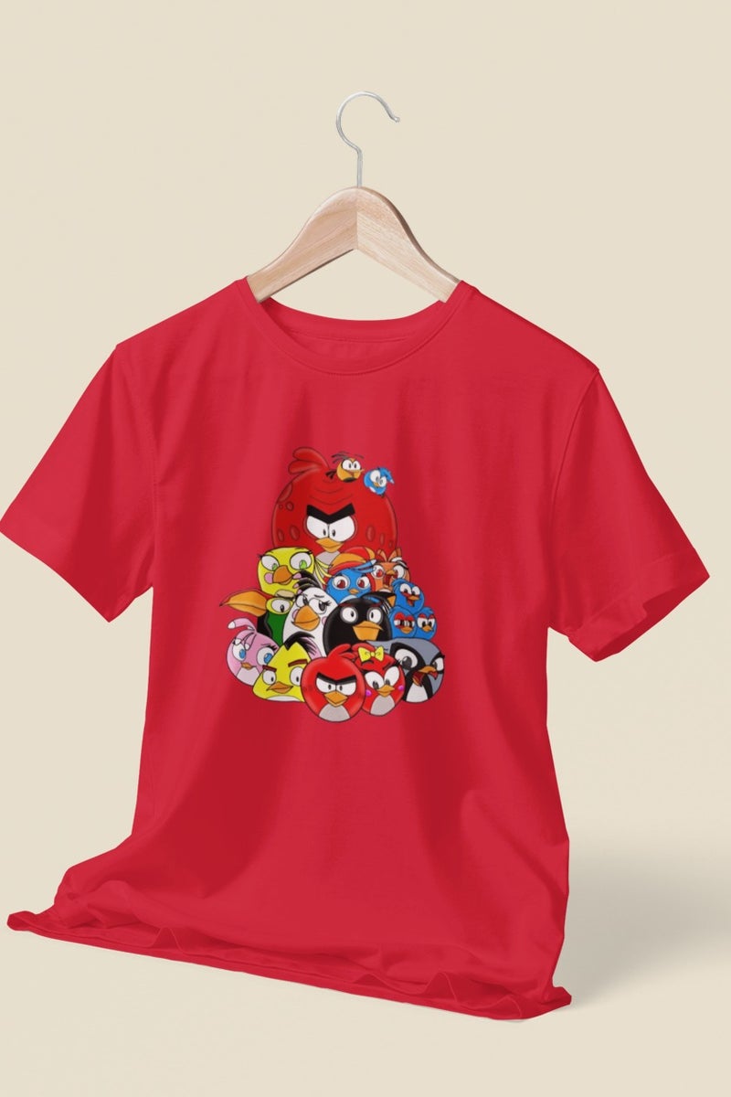 ZOOM Funny Angry Birds Character T-Shirt for Toddlers and Kids