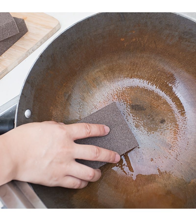 Nano Emery Sponge 3 Pieces Magic Wipe Kitchen Supplies Pot Brush Stain Removal Rust - Image 2
