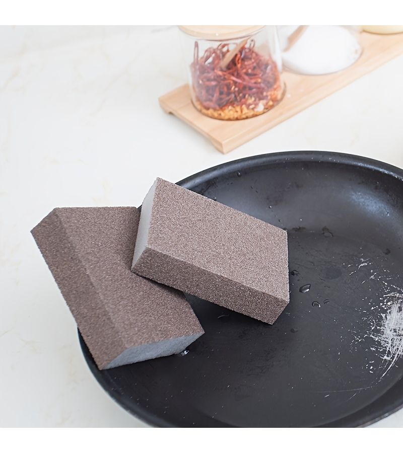 Nano Emery Sponge 3 Pieces Magic Wipe Kitchen Supplies Pot Brush Stain Removal Rust - Image 4