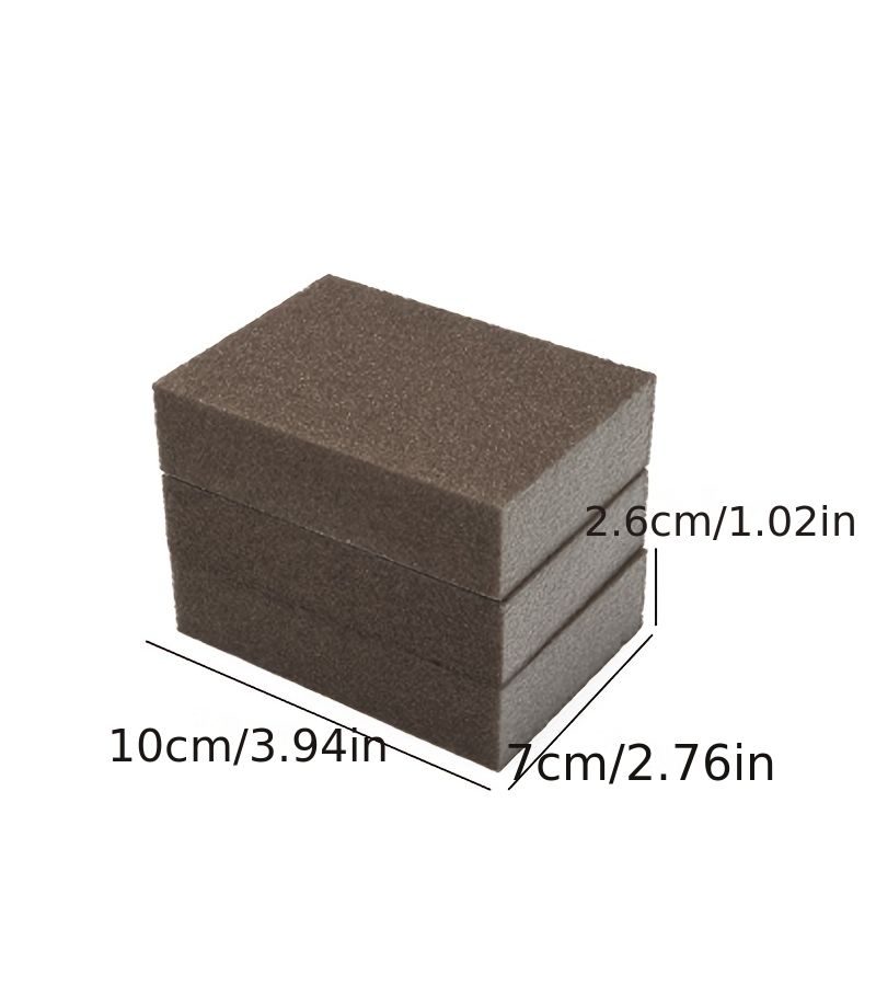 Nano Emery Sponge 3 Pieces Magic Wipe Kitchen Supplies Pot Brush Stain Removal Rust - Image 5