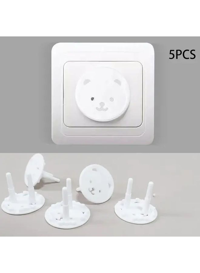 10pcs European Standard Automatic Recovery Outlet Socket Cover Protector - Image 1