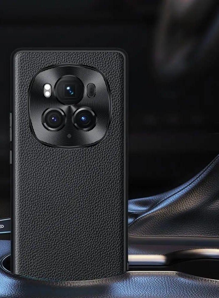 الشرف ماجيك 6 برو 5 جرام جلد طبيعي غطاء ، كاميرا عدسة حماية ، صدمات ، ضئيلة تصميم 【قطرة اختبار】 واقية حالة ل الشرف ماجيك 6 برو - Image 2