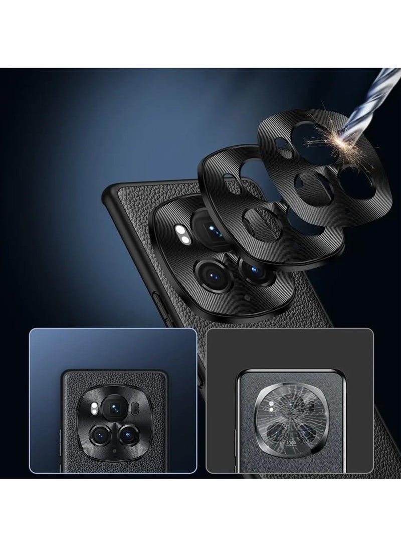 الشرف ماجيك 6 برو 5 جرام جلد طبيعي غطاء ، كاميرا عدسة حماية ، صدمات ، ضئيلة تصميم 【قطرة اختبار】 واقية حالة ل الشرف ماجيك 6 برو - Image 3