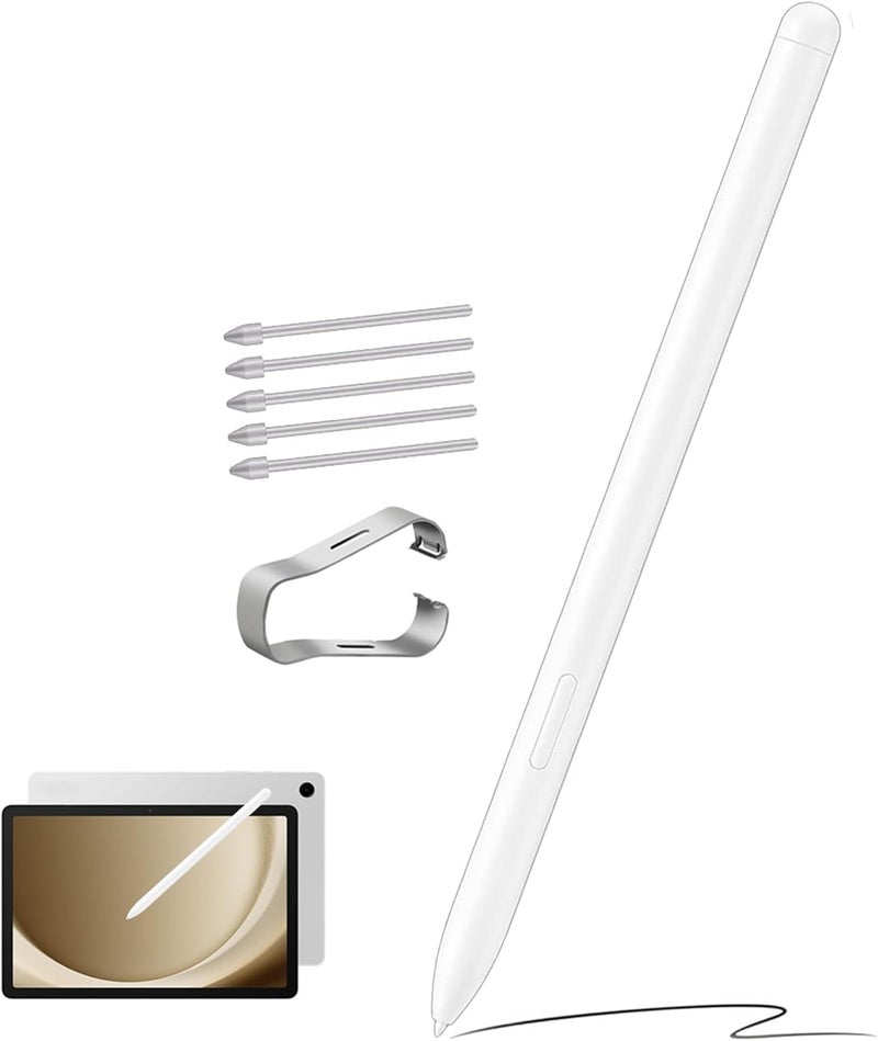 SLAUNT Replacement S Pen Compatible with Samsung Galaxy Tab S9/S9 Plus+S9 Ultra S Pen Stylus with Pen Nib (White) - Image 1