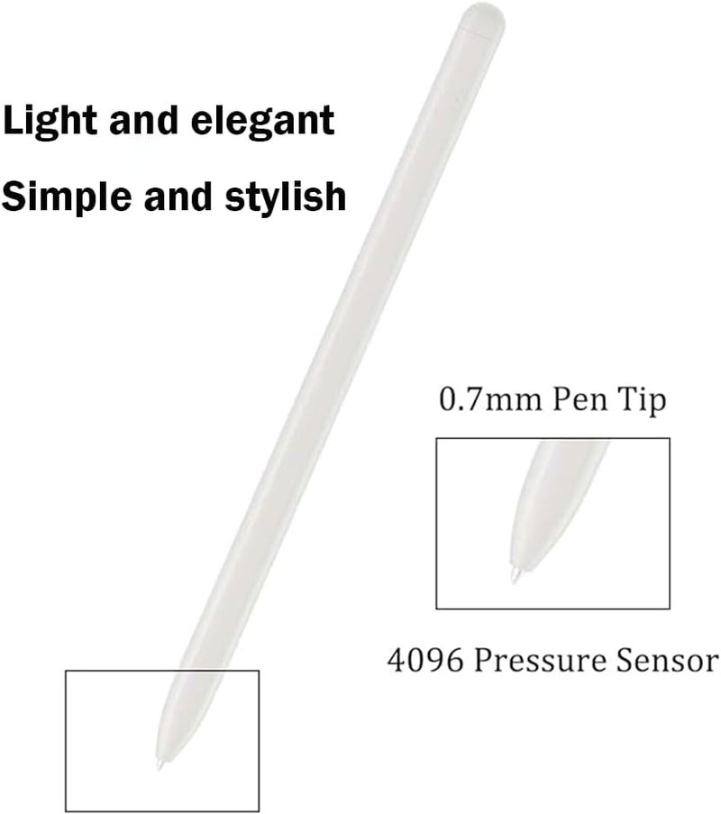 SLAUNT Replacement S Pen Compatible with Samsung Galaxy Tab S9/S9 Plus+S9 Ultra S Pen Stylus with Pen Nib (White) - Image 2