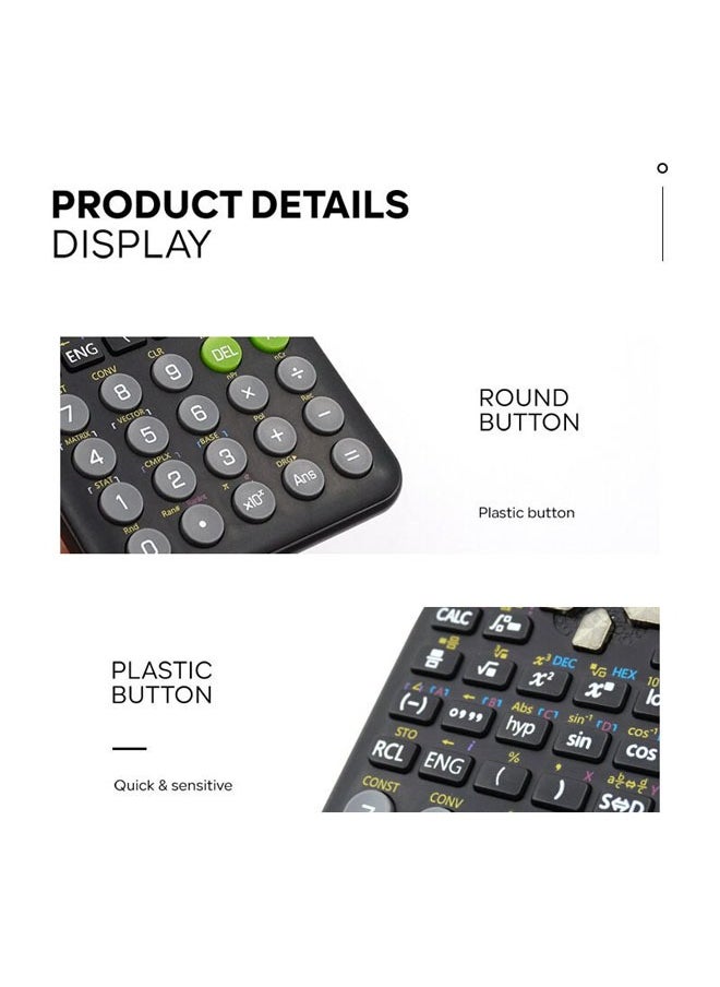 CTIFREE Fx-991Es Plus 2nd Edition Scientific Calculator Black  - Image 3