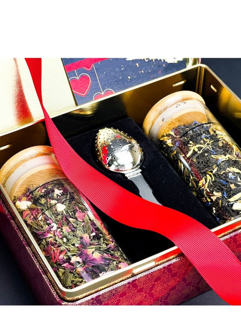 Tealand - Tea Gift Treat Best Luxury Box Gift Pack with Sakura Allure Earl Grey Tea Infusing Spoon & Personal Gift Card - Image 1