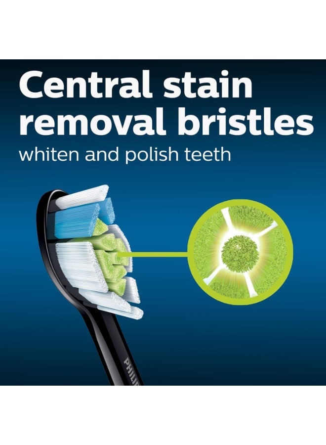 Philips Sonicare W2 Optimal Standard Brush Heads, Click-On, BrushSync Enabled, Pack Of 6 Black - HX6066/88 black - Image 3