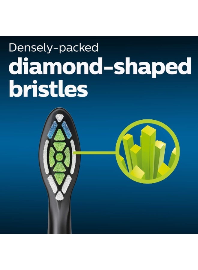 Philips Sonicare W2 Optimal Standard Brush Heads, Click-On, BrushSync Enabled, Pack Of 6 Black - HX6066/88 black - Image 4