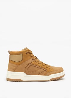 Mister Duchini Boys Panelled High Top Sneakers with Zip Closure  - Image 3