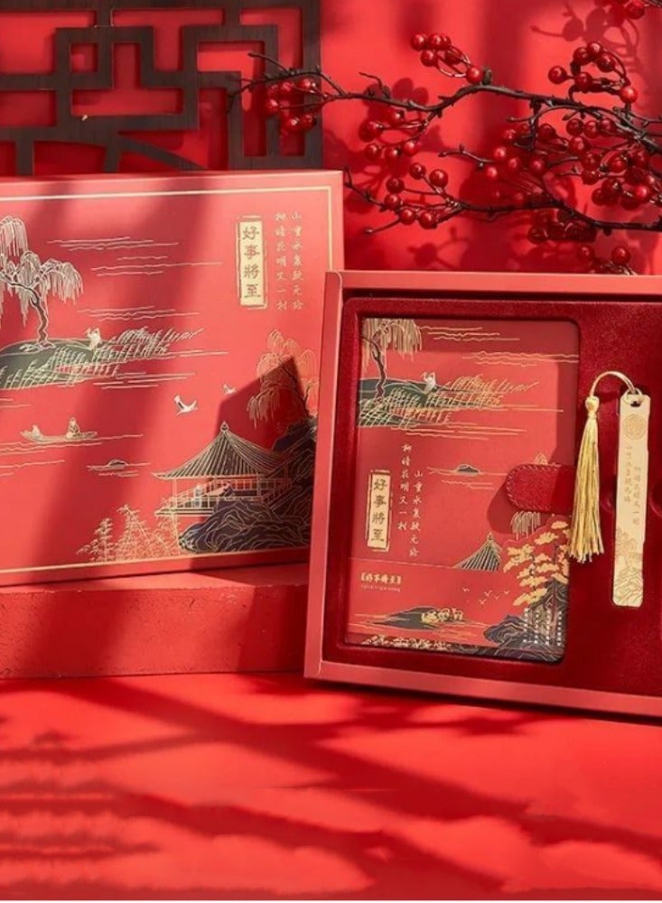 Chinese style Qianli Jiangshan Handbook Set Gift Box Student Notebook High Beauty Birthday Gift - Image 1