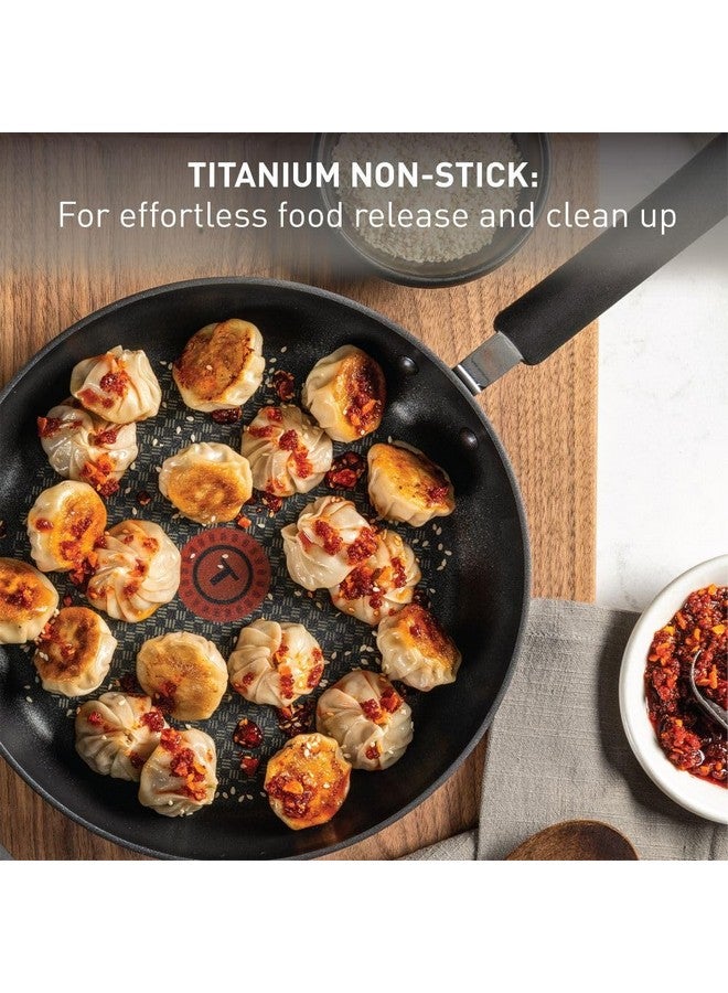 T-fal T-fal Ultimate Hard Anodized Nonstick Fry Pan Set 2 Piece, 10, 12 Inch, Oven Broiler Safe 400F, Cookware, Pots and Pans Set Non Stick, Kitchen Frying Pans, Cooking Skillets, Dishwasher Safe, Grey  - Image 3