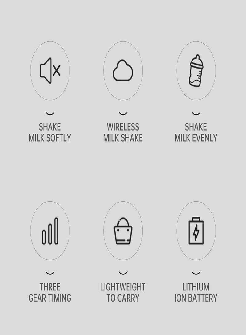 Sunhome Baby Intelligent Milk Shaker, Electric Milk Mixer And Food Maker With Type-C Charge - Image 5