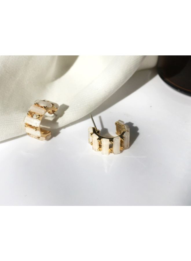 اليشمك أقراط من الفضة الإسترليني عيار 925 مرصعة بحجر الراين - Image 3