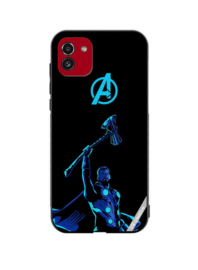 VR CREATIVE Protective Case Cover For Samsung Galaxy A03 Avengers Thor Design Multicolour - Image 1