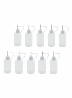 Generic 10 Pieces 10ml Precision Tip Applicator Bottle Needle Tip Glue Applicator Bottle DIY Quilling Tool Precision Bottle Needle Bottle Squeeze Bottle  - Image 1