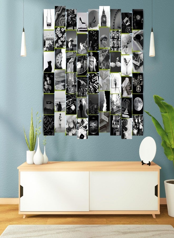 Posters Inc Paper Pack of 54 Black&White Posters, Home Decor Items for Living Room, Aesthetic Black&White Wall Stickers for Bedroom and Kitchen, Gifts for Women, 4x6 Inches Size Collage Art Kit - Image 2