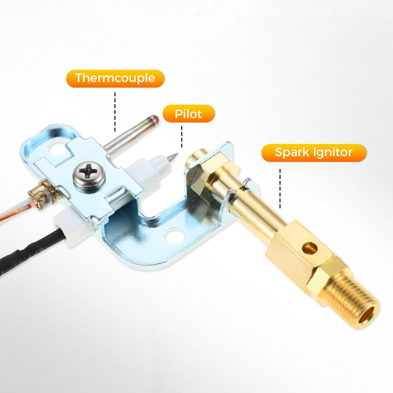 Lemfema 110803-02 LPG Pilot ODS Repair for Vent Free Propane Gas Wall Heaters, Fireplaces & Stoves by DESA (with Thermocouple & Igniter Wire) - Image 3