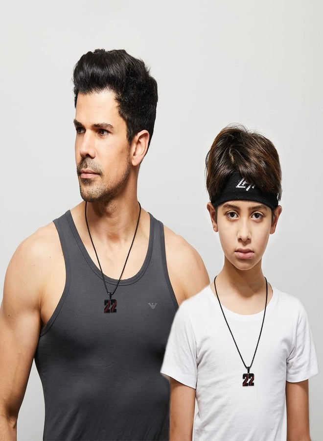 اس كي كيو اي ار قلادة SKQIR للرجال، قميص بيسبول أسود، رقم 5، سلسلة رياضية للأولاد، مصنوعة من الفولاذ المقاوم للصدأ، هدايا بيسبول - Image 4