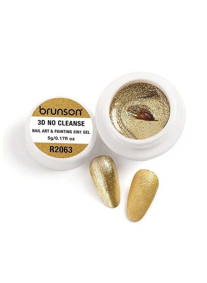 brunson Gel Paint 5g French Ombre nail art Soak off UV LED Gel Polish for Manicure Pedicure Long Lasting 3D No Cleanse Nail Art 2in1 Gel Creamy Painting Gel for 3d sculpture Good Self Leveling Rich Pigment