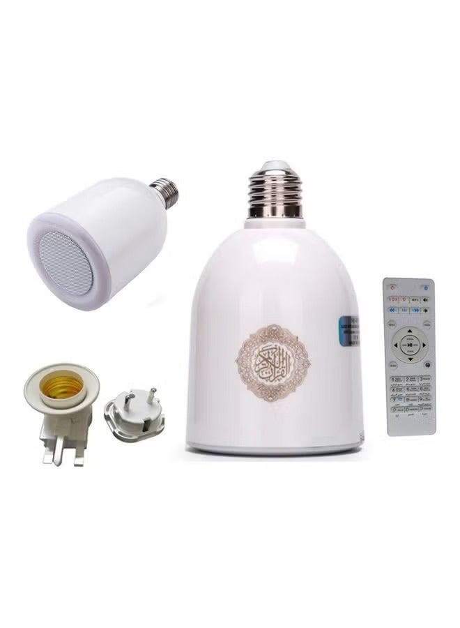 JAJEEK Speaker Quran with bluetooth pairing feature with remote control and charging cable White - Image 1