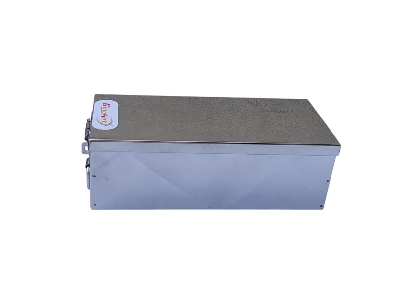 GinoSet ® Stainless Steel Locker Boxes,Cheque Book Box, Jewelry Boxes, Cash Box,Bank Locker Box, Peti Size - 8 Inch Cash Box (8" Long (Small) - 8" x 4" x 3") - Image 5