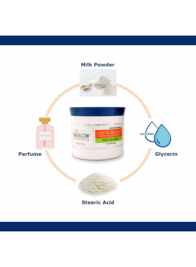 Oxyglow مبيض لاكتو مع مسحوق الحليب عبوة 200 جرام - Image 5