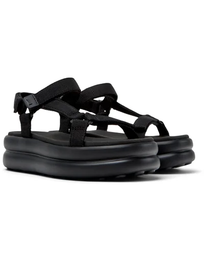 Camper Pelotas Flota Up, Women's Sandal, Black