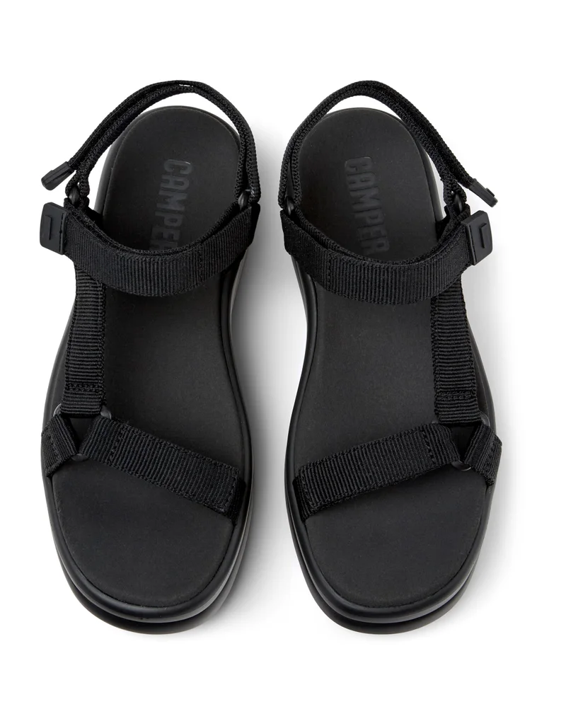 Camper Pelotas Flota Up, Women's Sandal, Black