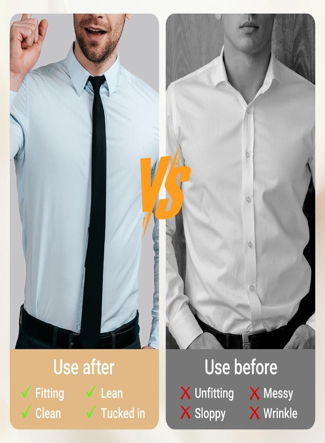 Gallipower 2Pcs Shirt Stays Belt For Men,Belt Style Shirt Stay,Adjustable Belt Style Keepers Elastic Belts Accessories For Men - Image 4