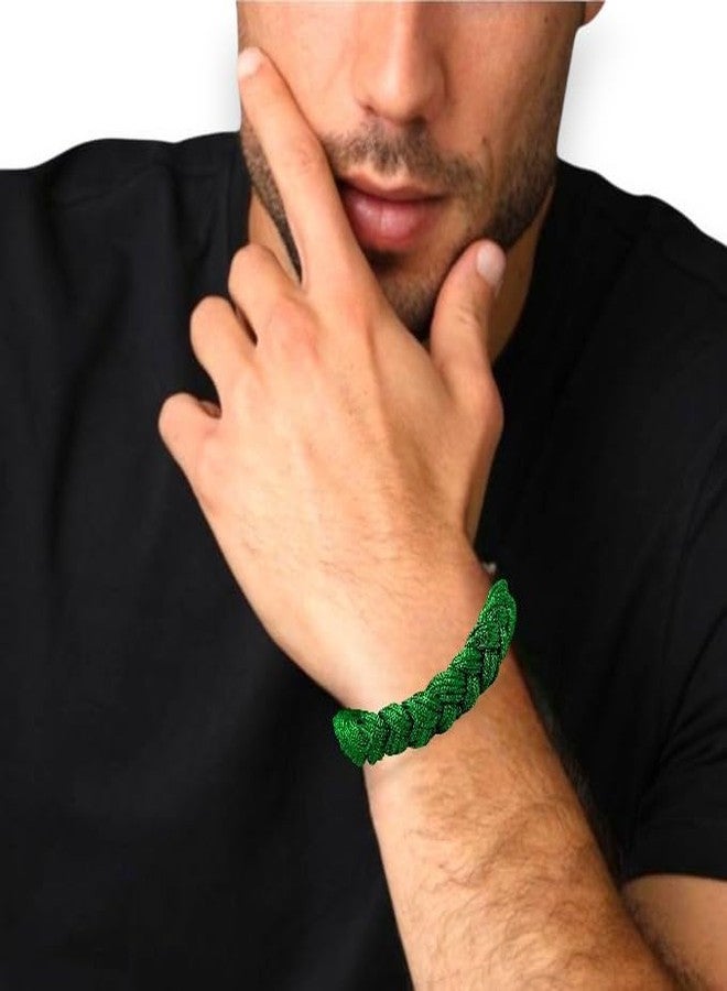 Elleva Hand Bracelet for Man Handmade Bracelet Thread for Women Stylish Latest | Pooja Mauli Dhaga for Hand Raksha Sutra Bracelets Combo for Unisex, Set of 2 (Pack of 1) - Image 2