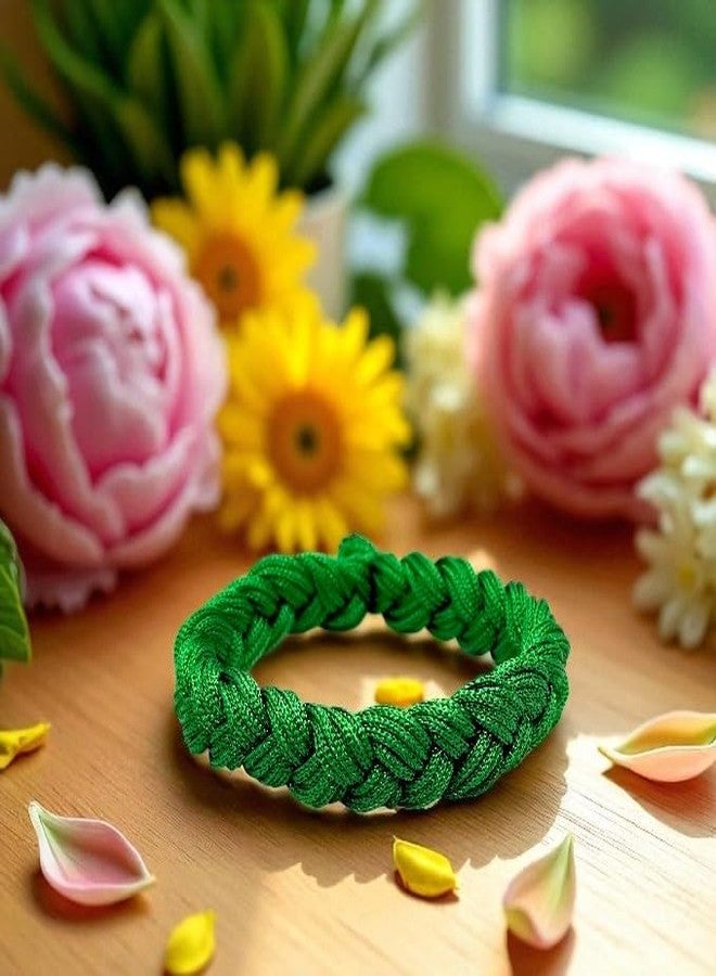 Elleva Hand Bracelet for Man Handmade Bracelet Thread for Women Stylish Latest | Pooja Mauli Dhaga for Hand Raksha Sutra Bracelets Combo for Unisex, Set of 2 (Pack of 1) - Image 3