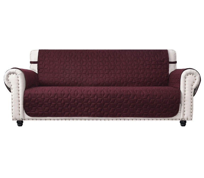 Ameritex Couch Sofa Slipcover 100 Waterproof Nonslip Quilted Furniture Protector Slipcover for Dogs Children Pets Sofa Slipcover Machine Washable Burgundy 78 - Image 1