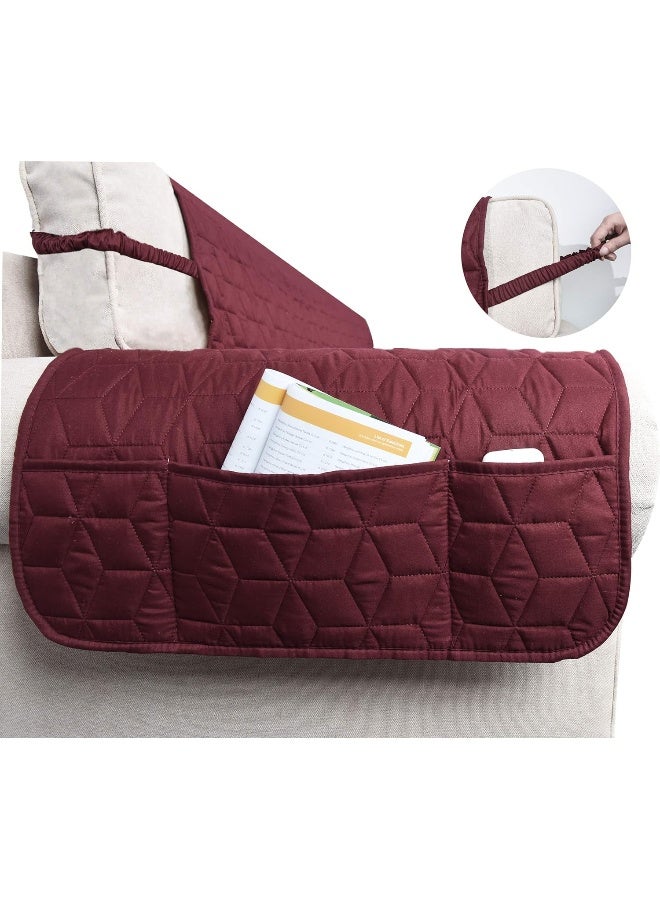 Ameritex Couch Sofa Slipcover 100 Waterproof Nonslip Quilted Furniture Protector Slipcover for Dogs Children Pets Sofa Slipcover Machine Washable Burgundy 78 - Image 4
