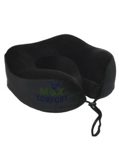 Max Comfort American Memory Foam Travel Neck Support for maximum comfort when traveling or sitting for long periods and avoiding neck pain. Black  - Image 3