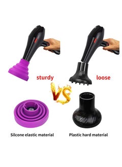 yongsheng Universal Collapsible Hair Dryer Diffuser Attachment- Salon Grade Tool,Lightweight Foldable Portable Travel Folding Design  - Image 3