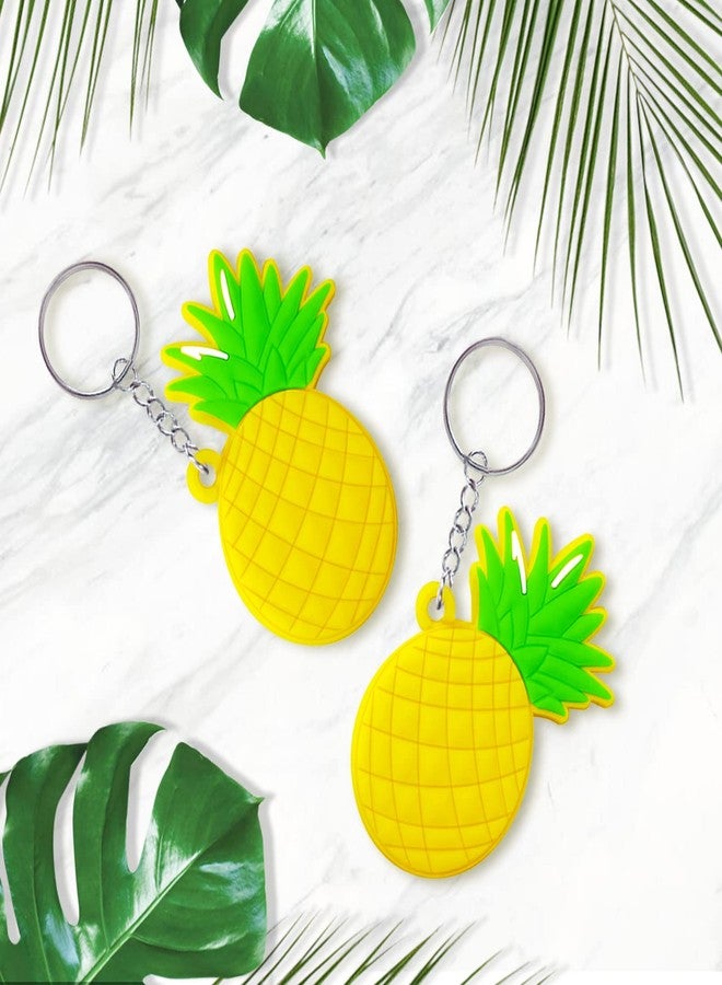 CiciBear 20 Pack Pineapple Keychains Party Return Favors for Hawaiian Tropical Luau Theme Party, Baby Shower,Birthday,School Carnival Rewards - Image 3